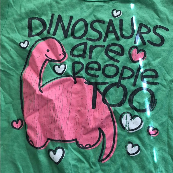 Now&Zen Juniors Size Large Green Dinosaurs T-Shirt - Picture 2 of 4